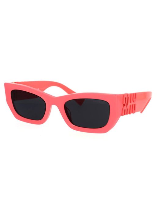 Miu Miu Red Sunglasses