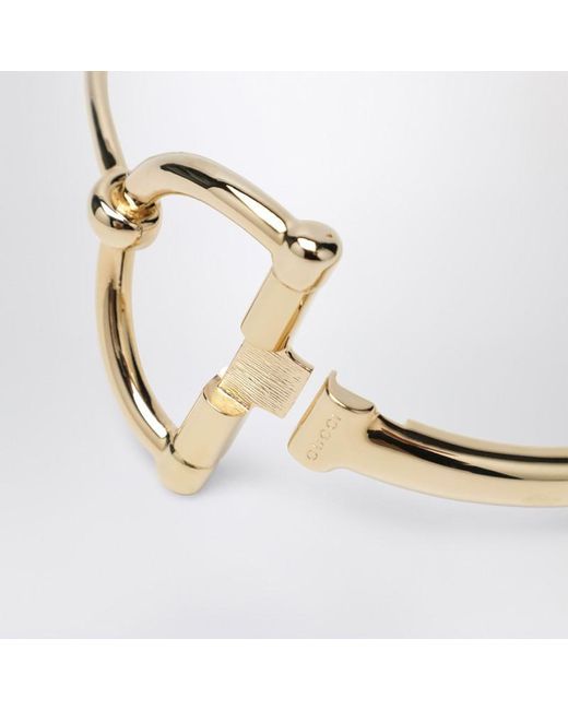 Gucci Metallic Necklace With Half Horsebit