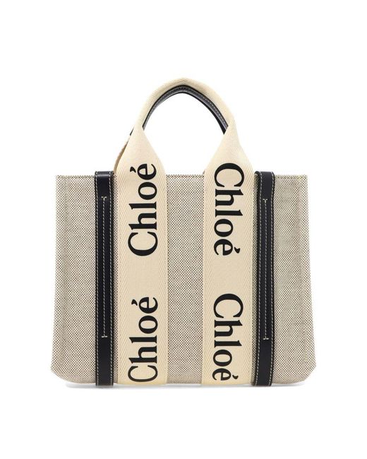Chloé Natural Chloé Woody Small Handbag