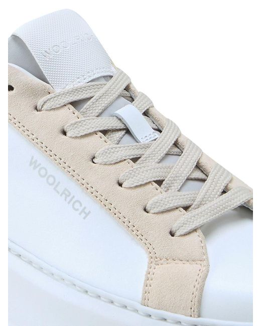 Woolrich White Chunky Court. Shoes