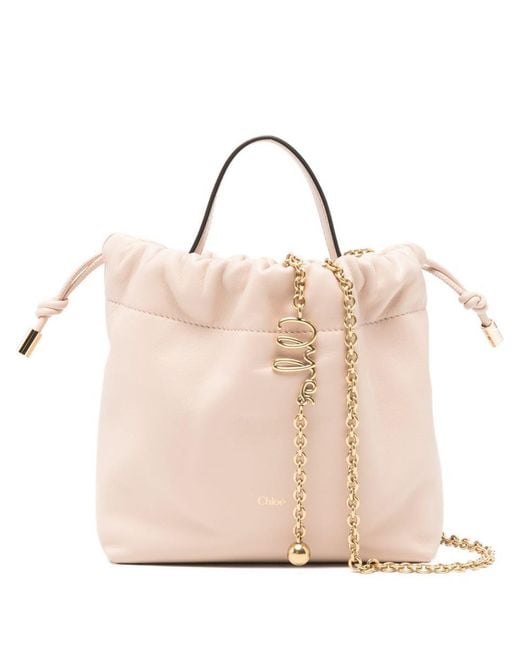 Chloé Natural Icons Leather Bucket Bag