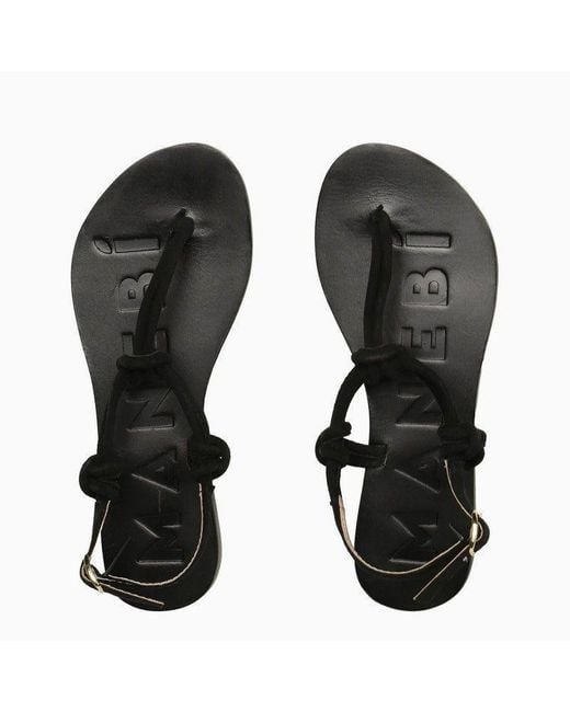 Manebí Black Sandals