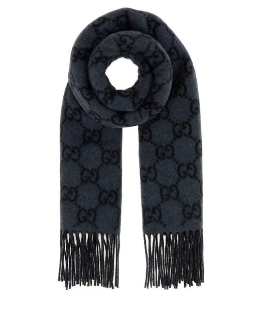 Gucci Black Scarves And Foulards for men