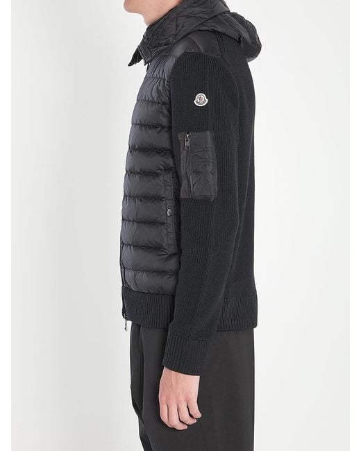 Moncler Black Tricot Jacket for men
