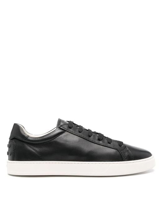 Tod's Black Low-top Leather Sneakers for men