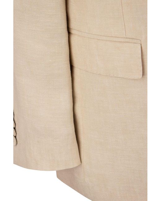 Etro Natural Linen And Silk Jacket for men