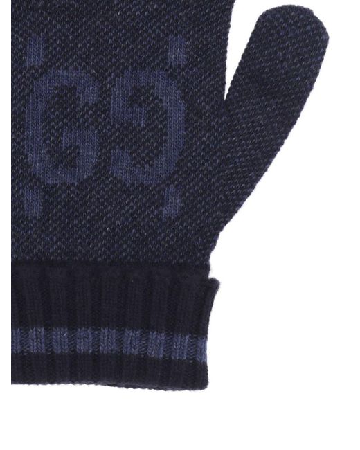 Gucci Blue Gloves for men