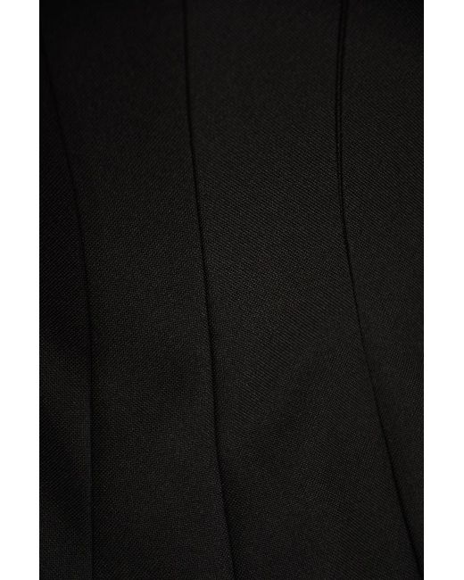 Philosophy Di Lorenzo Serafini Black Rear Zip Longsleeved Short Dress