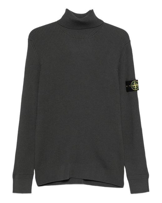 Stone Island Black T-Shirts And Polos for men