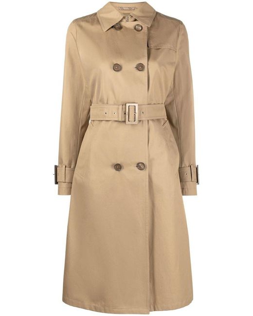 Herno Natural Belted Double-breasted Trench Coat