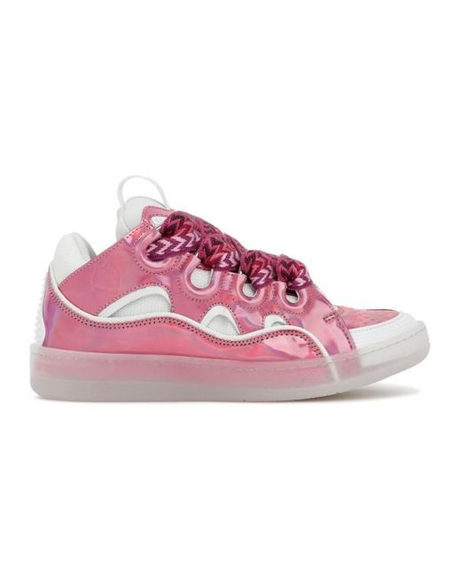 Lanvin Curb Sneakers Shoes in Pink | Lyst
