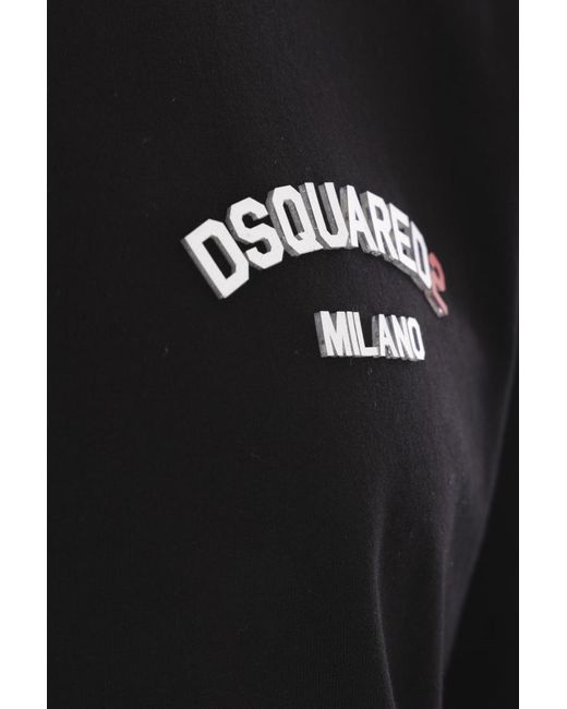 DSquared² Black T-Shirts And Polos for men
