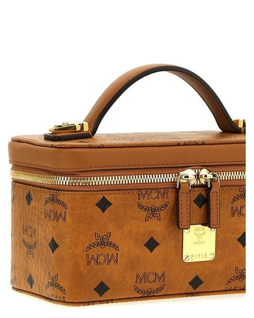MCM Brown Visetos Original Hand Bags