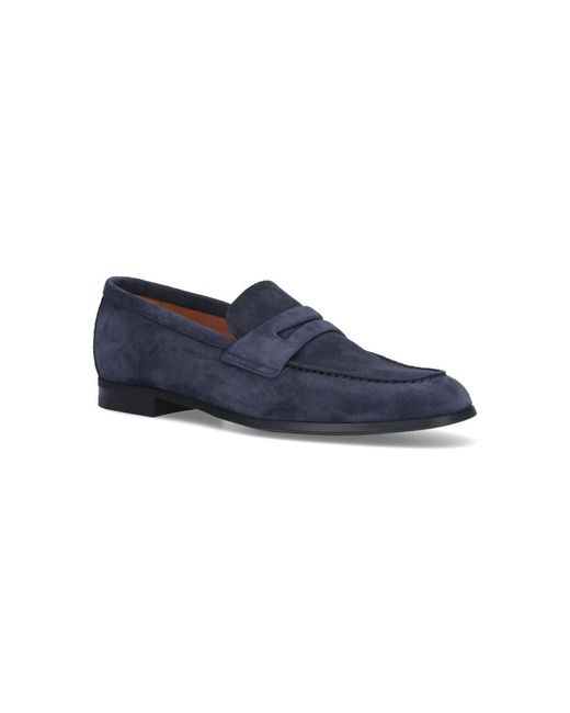 Church's Blue Suede Loafers for men