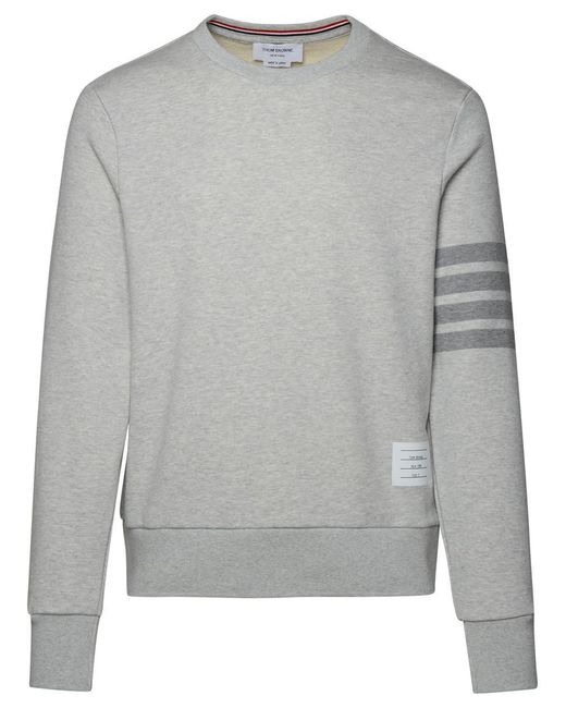 Thom Browne Gray Cotton Sweatshirt for men