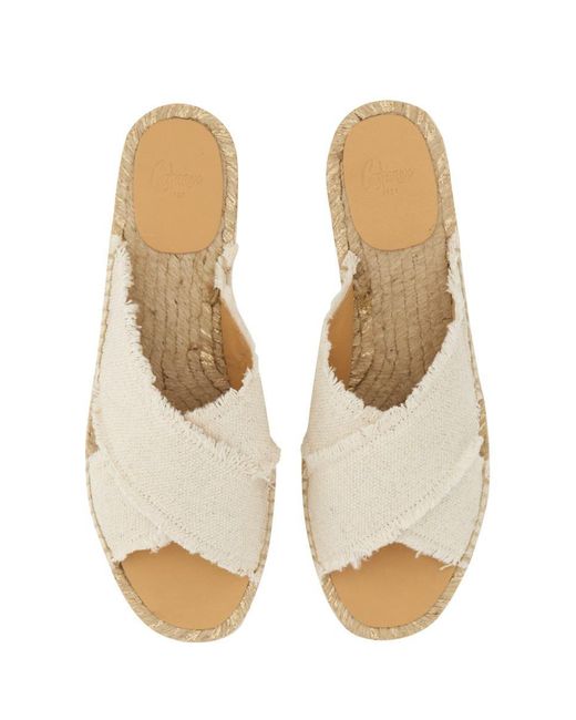 Castaner White Sandal "palmera"
