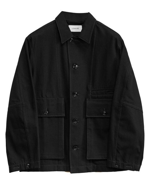 Lemaire Black Boxy Jacket for men