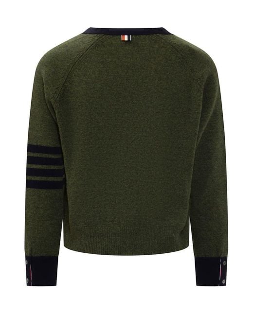 Thom Browne Green Cardigan for men