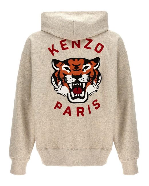KENZO White Lucky Tiger Sweatshirt for men