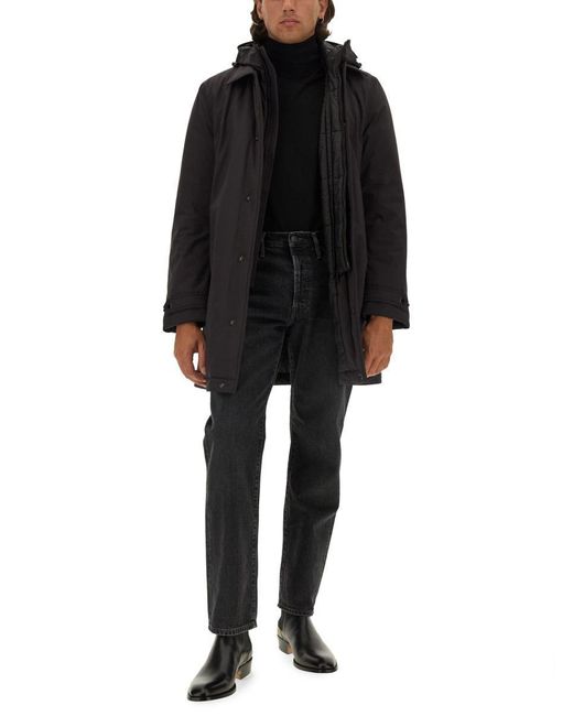 Woolrich Black Reversible Nylon Jacket for men