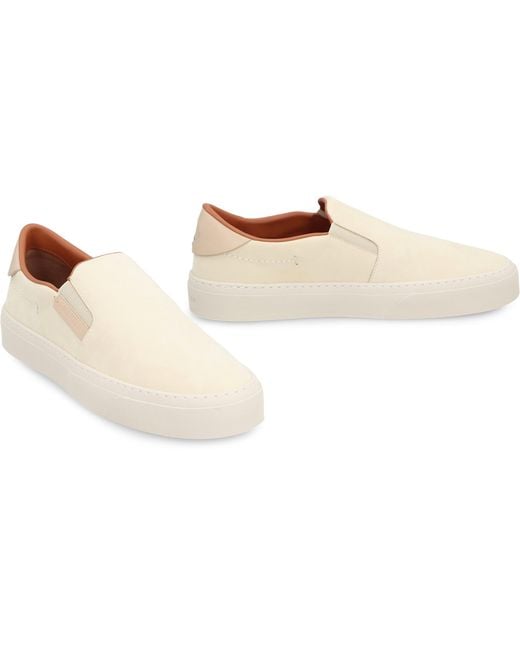 Moncler Natural Monclub Slip-On Sneakers for men