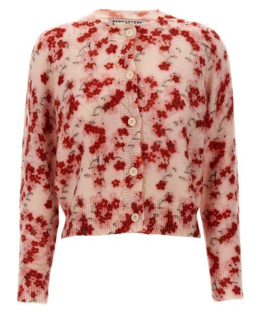 BERNADETTE Red 'Violetta' Cardigan