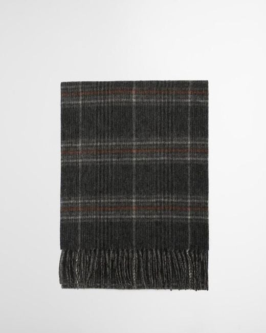 Barbour Black Marsden Reversible Scarf