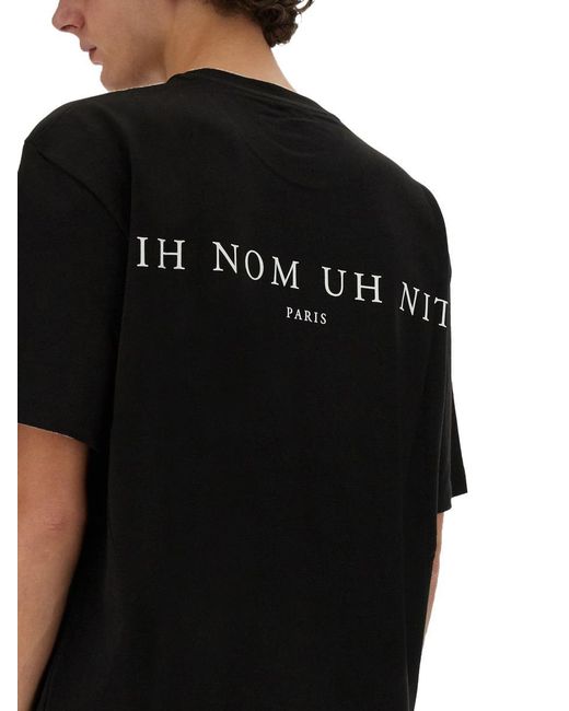 Ih Nom Uh Nit Black Newspaper Mask T-Shirt for men