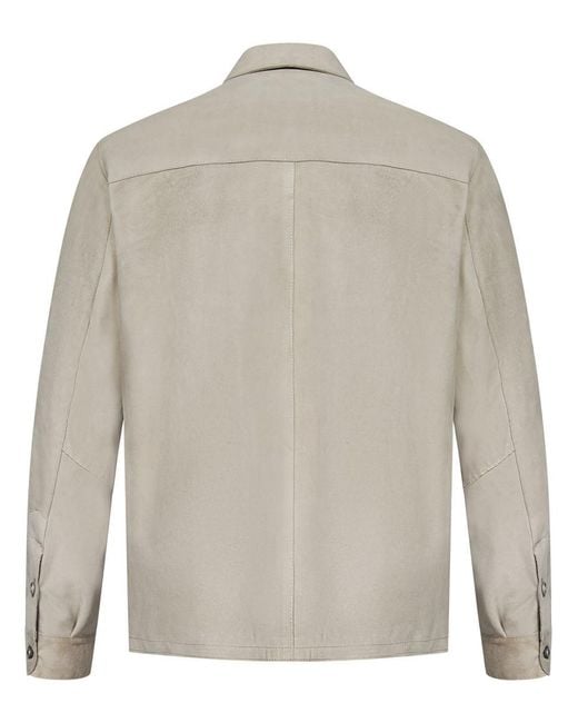 Franzese Collection Gray Franzese Napoli Brad Pitt Model Jacket for men