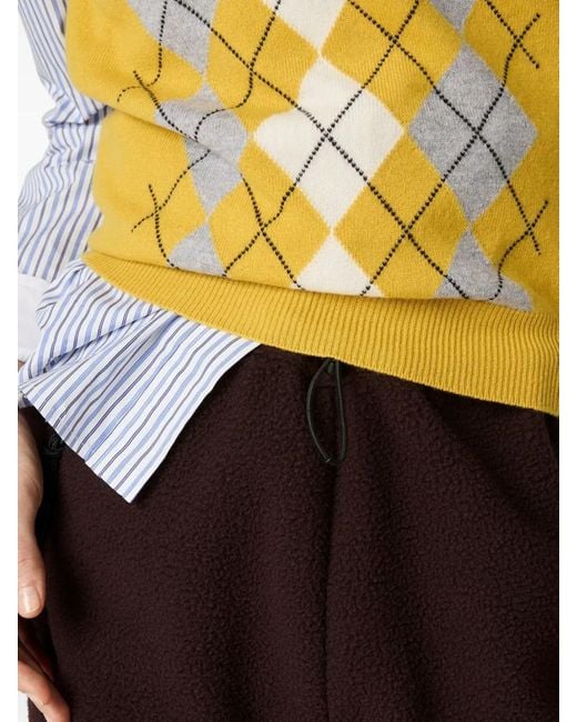 Miu Miu Metallic Maglieria Cashmere Argyle F.12