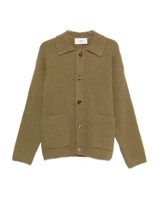 AMI Green Sweaters for men
