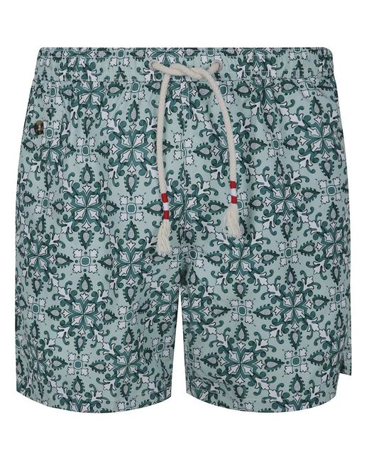 Mc2 Saint Barth Blue Lighting 70 Ultralight Swim Shorts 70's Print for men