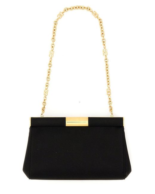 Dolce & Gabbana Black Small "Marlene" Shoulder Bag