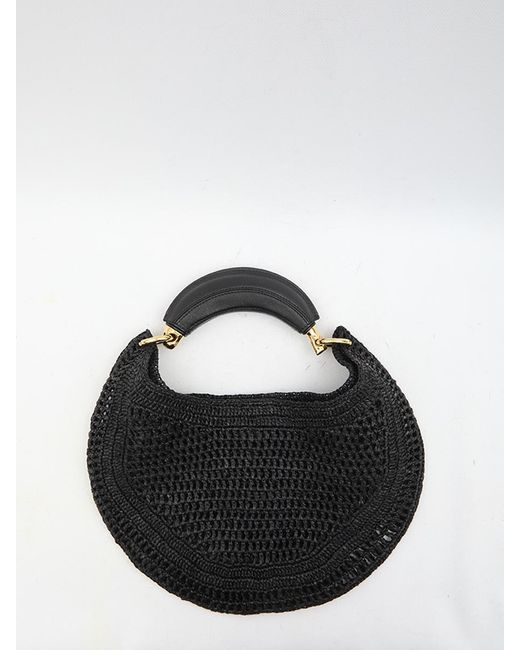 Chloé Black Summer Banana Hobo Bag