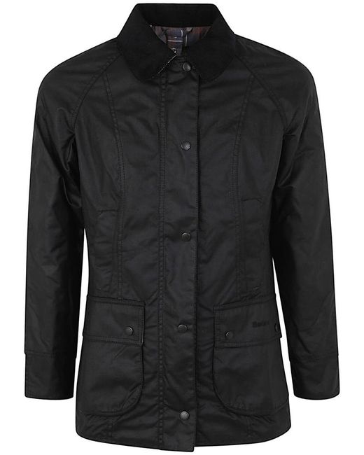 Barbour Black Beadnell Cotton Wax Outwear Jacket Clothing