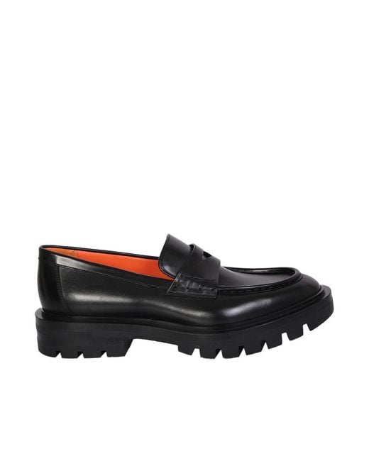 Santoni Black Shoes