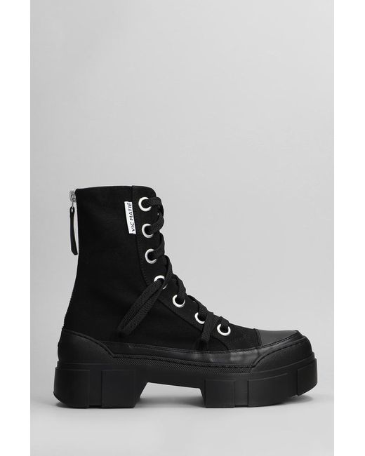 Vic Matié Black Bardo-Nilo 101 Combat Boots