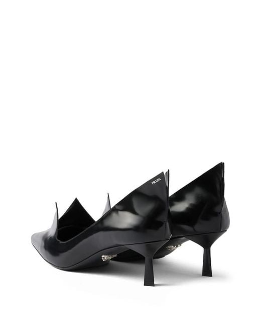 Prada Black Brushed Shoes