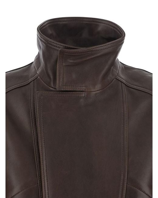 Nour Hammour Black 'Ariste' Jacket With High Neck With Buttons