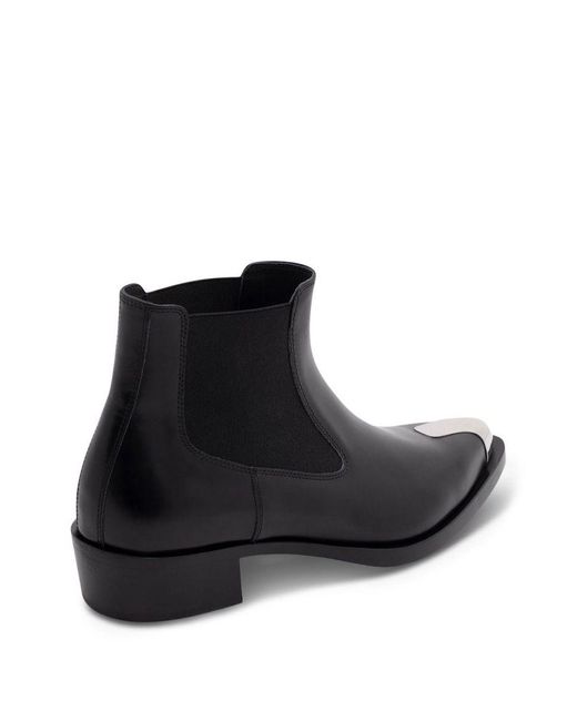 Alexander McQueen Black Boots Shoes for men