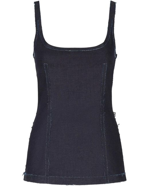 Marni Blue Denim Corset