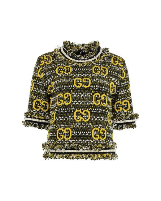Gucci Green Mohair-wool Sweater