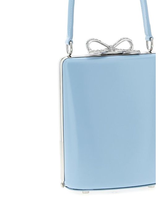 Self-Portrait Blue Leather Bag' Handbag