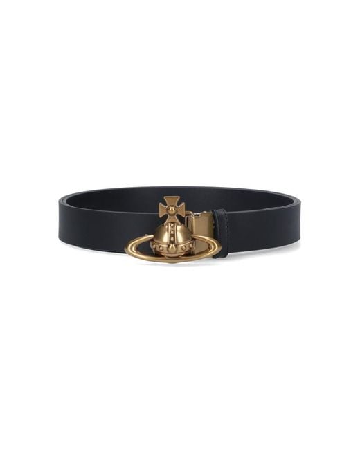 Vivienne Westwood Black Orb Buckle" Belt