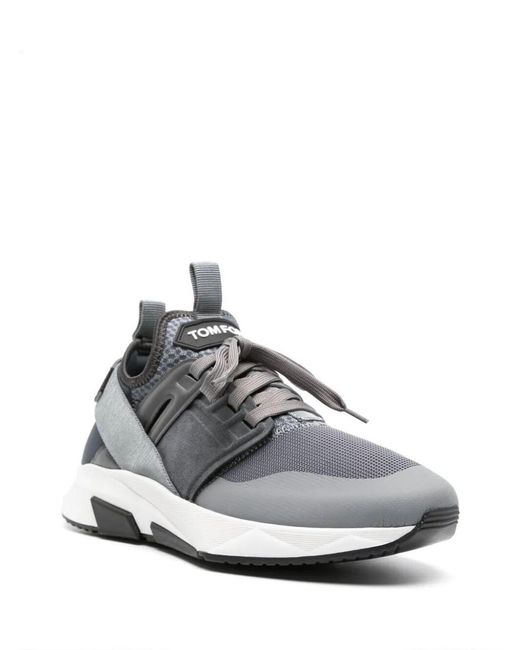 Tom Ford White Jago Sneakers Shoes for men