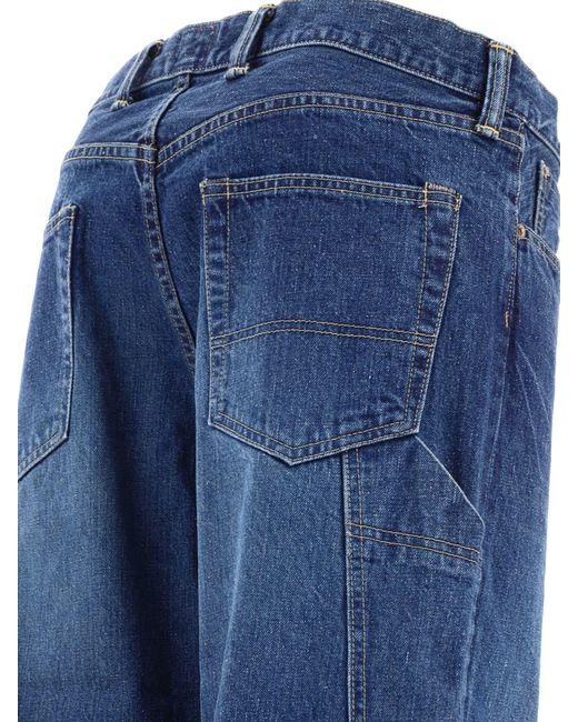 Human Made Blue Straight Jeans for men