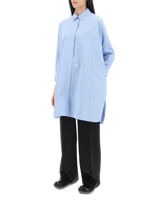Jil Sander Blue Maxi Shirt