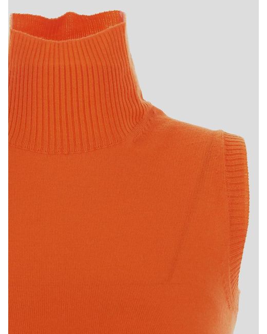 Sportmax Orange Ardenza Knitwear Top