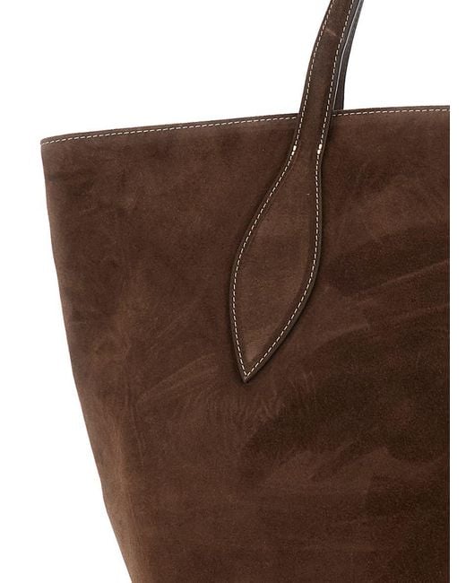 Liffner Brown 'Sprout' Tote Bag With Open Top