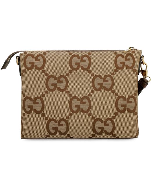 Gucci Gray Jumbo gg Fabric Shoulder-bag for men